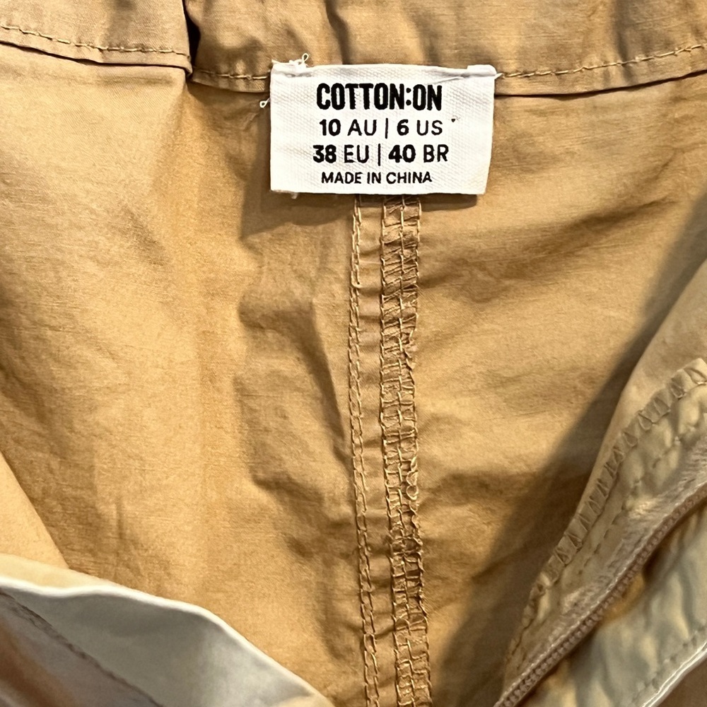 Cotton On Tan Maxi Cargo Skirt~size 6 - Picture 3 of 9